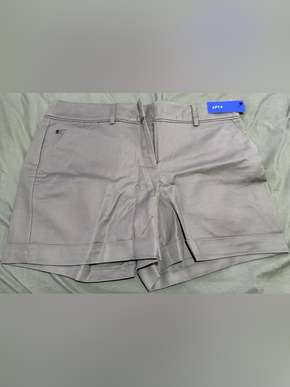 Apt. 9 Women's Charcoal High-Waist Dress Shorts